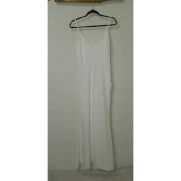 Lulu's Dress White  Infinite Glory BodyCon Maxi Dress‎ Size Medium - Picture 1 of 9